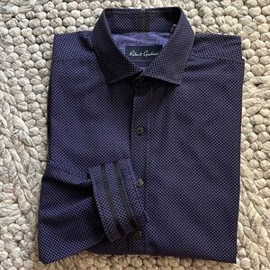 Robert Graham purple/black shirt with contrasting detail